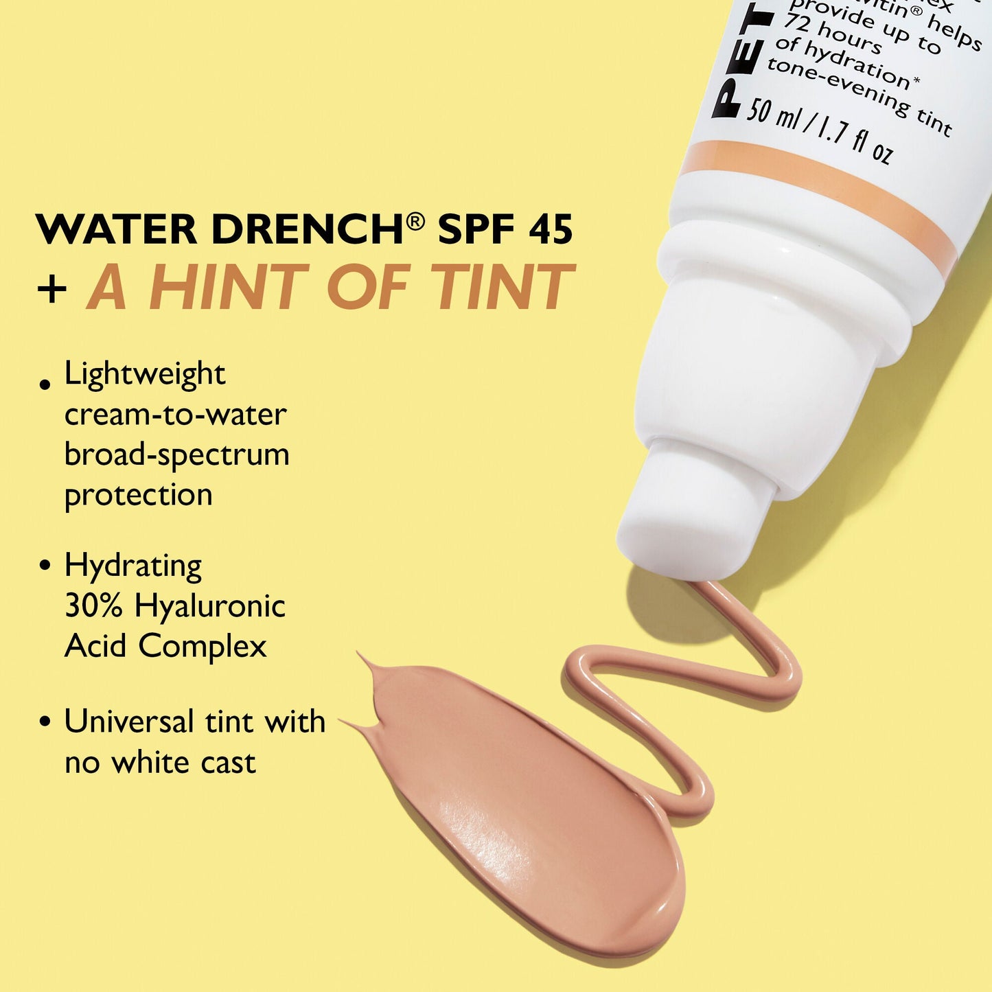 Water Drench Broad Spectrum SPF 45 Hyaluronic Cloud Sheer Tint Moisturizer|50 ml / 1.7 fl oz